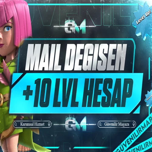 Clash Royale +10 Level Hesap Mail Değişen